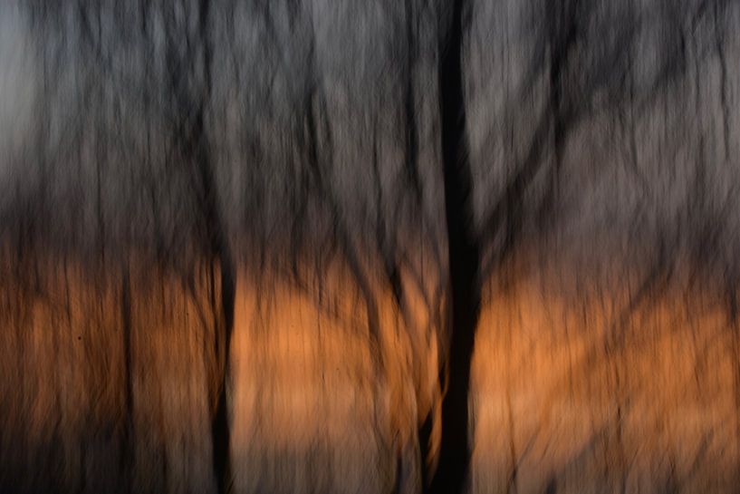 Coucher de soleil impressionniste par Ivette Braem