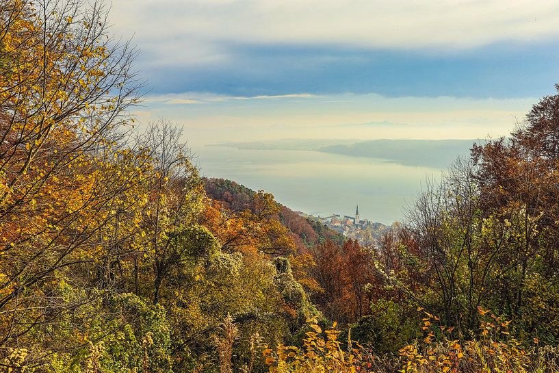 Vue sur le lac d'Überlingen et la commune de Sipplingen au bord du lac de Constance - Bade-Wurtemberg par BlattArt - Christine Horn