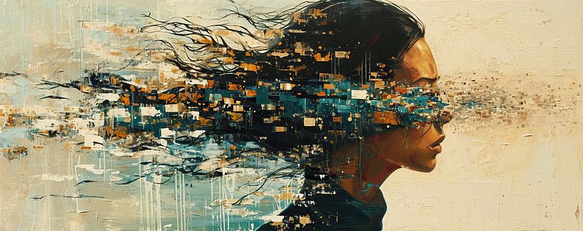 Virtuelles Porträt von Kunst Laune