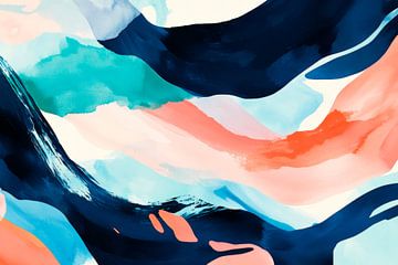 Kleurrijke abstracte aquarelpatronen