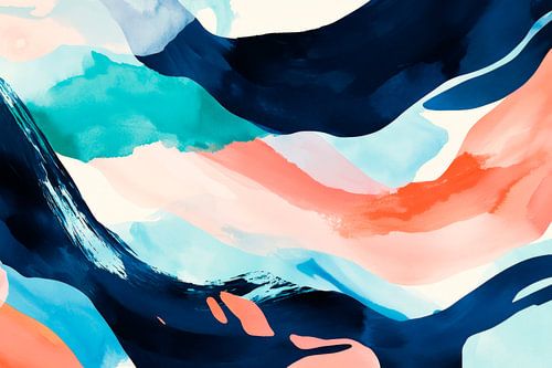 Kleurrijke abstracte aquarelpatronen