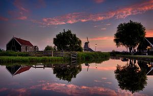 Zaanse Schans au petit matin sur John Leeninga