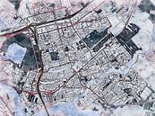 Kaart van Capelle aan den IJssel in de stijl 'White Winter' van Maporia thumbnail