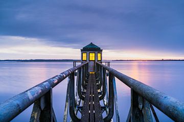 Ein spektakulärer Sonnenaufgang über dem Lauwersmeer von Norbert Versteeg