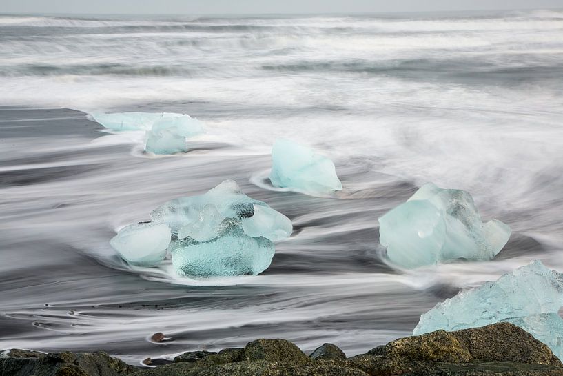 Blocs de glace dans la mer par Menno Schaefer