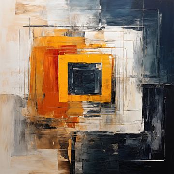 Abstracte vierkante vormen van Bert Nijholt