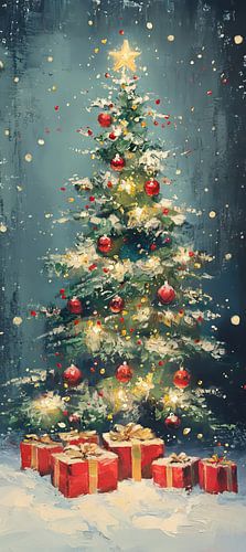 Kerstboom met kerstcadeautjes