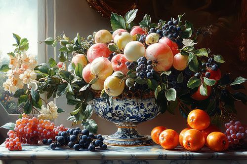 schilderachtig stilleven met bloemen