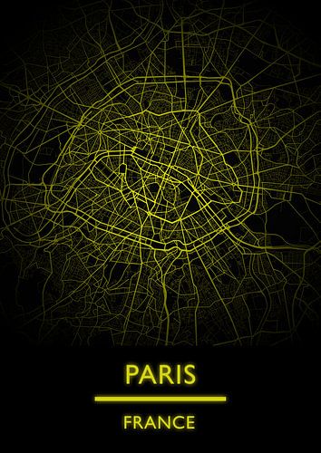 Flaches Land Paris Frankreich (Gold)