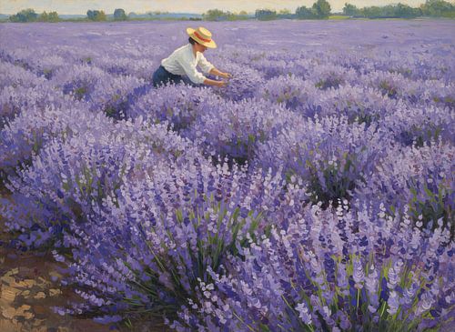 L'été dans le champ de lavande