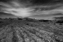 Mur de pierre blanche près de Fokia, Karpathos, Grèce sur Peter Baak