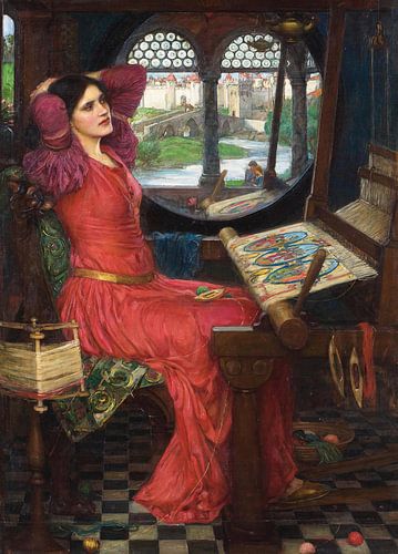 Ik ben half ziek van schaduwen, zei de Lady of Shalott, John William Waterhouse