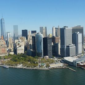 New York Skyline Helikopterview by Josina Leenaerts