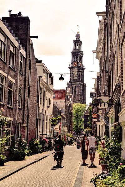 Jordaan Westerkerk Amsterdam Nederland Oud van Hendrik-Jan Kornelis