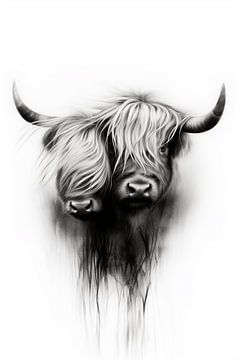 Scottish Highlander beauty in Charcoal by Karina Brouwer