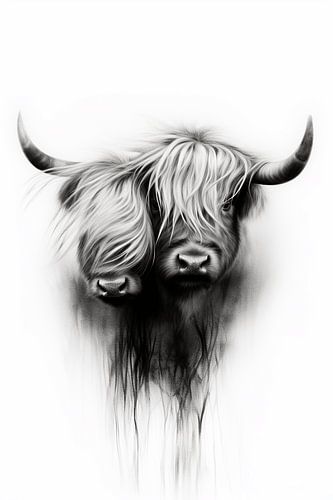 Scottish Highlander beauty in Charcoal
