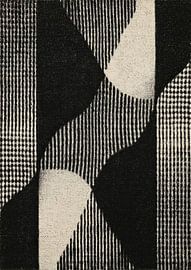 Contrastes géométriques en noir et beige sur Niklas Maximilian