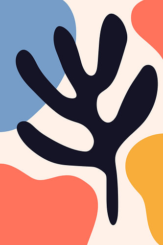 Organische Verzweigungsform | Abstrakte Minimal-Kunst
