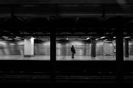 New York metro in schwarz weiss 1 von Ingrid Meuleman Miniaturansicht