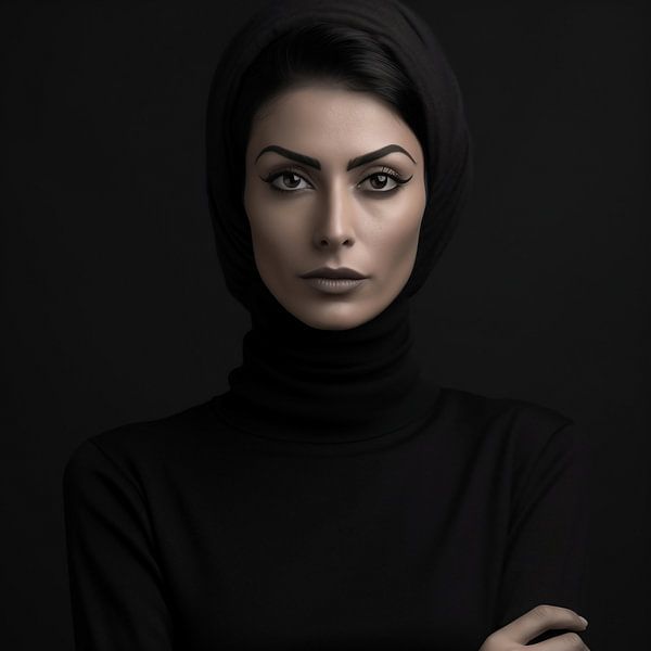 Porträt von fernlichtsicht