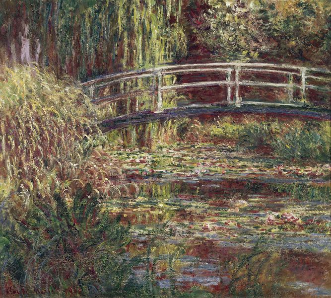 De Japanse brug en de waterlelies, Claude Monet van Meesterlijcke Meesters