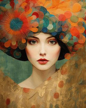 Colourful portrait with a vintage touch by Carla Van Iersel