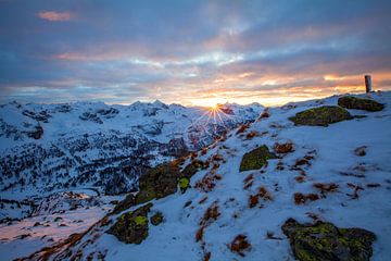 Sunset at the Seekarkopf by Christa Kramer