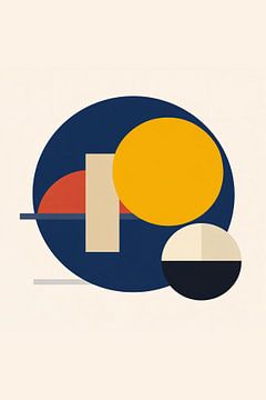 Moderne Bauhaus-Kreis-Komposition von irgian firmansyah