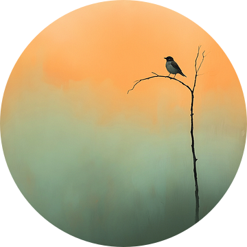 Vogel tussen kleurrijke mist van But First Framing