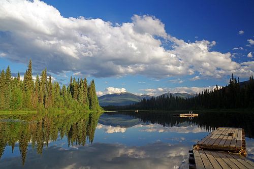 Quiet mountain lake near Prince George