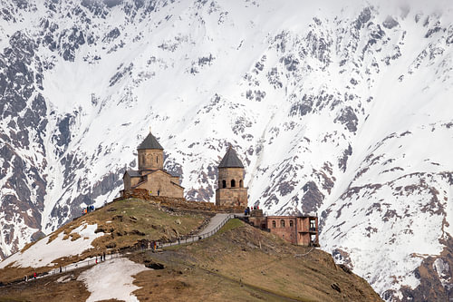 Gergeti-Dreifaltigkeitskirche, Georgien – Ikone des Kaukasus