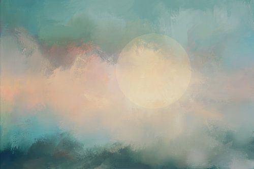 Dageraad in pastel - Abstract