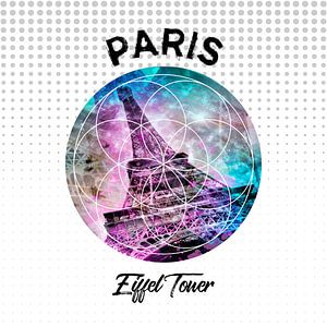 Graphic Art PARIS Tour Eiffel sur Melanie Viola