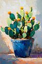 Cactus bloempot van Poster Art Shop thumbnail