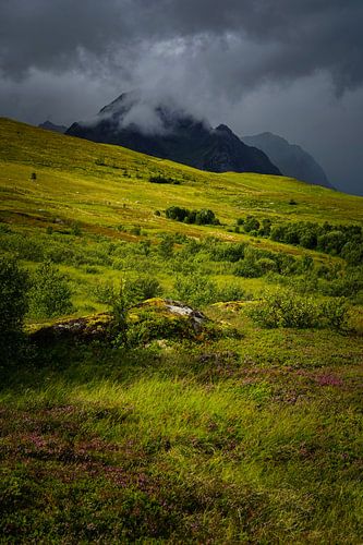 Threatening sky on the Lofoten Islands