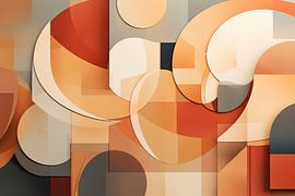 Warm Overlap by Abstract Painting