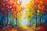 Colourful forest