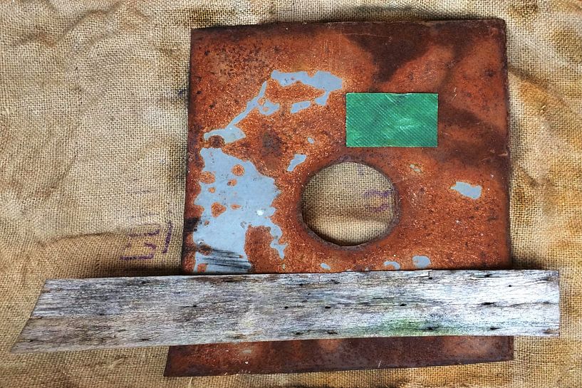 Composition with Green by Mart van Zwam