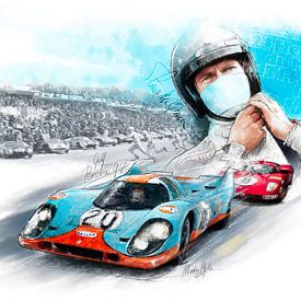 Porsche 917 - Steve McQueen - Le Mans 1970 von Martin Melis