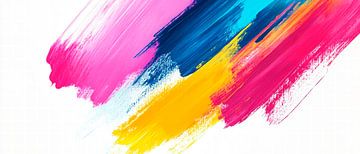 Colourful brushstrokes - Creative and lively by Poster Art Shop