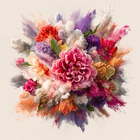 Floral splash bouquet centered 1 van Olaf Kramer