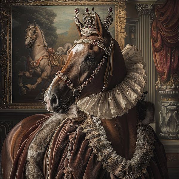 Majestic horse in baroque style by Poster Art Shop