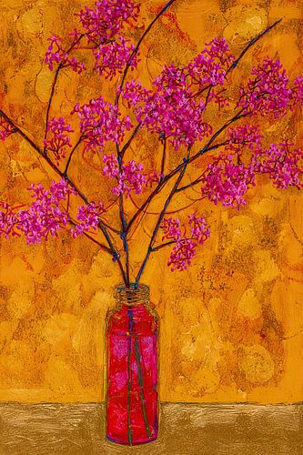 Roze Bloemen | Vibrant Vase with Joyful Flowers