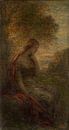 Jeune femme sous un arbre au coucher du soleil, appelé "Automne", Henri Fantin-Latour par Des maîtres magistraux Aperçu