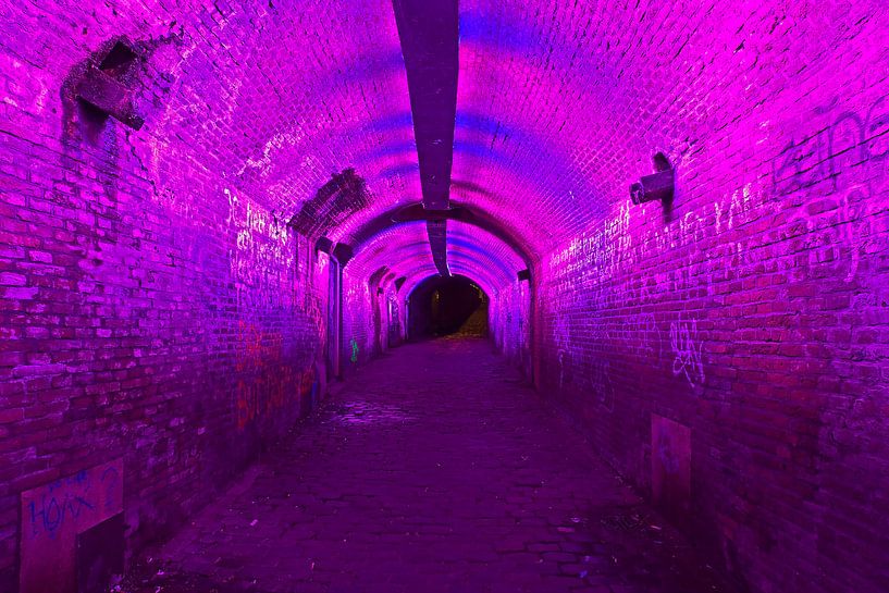 Tunnel illuminé d'Utrecht par Anton de Zeeuw