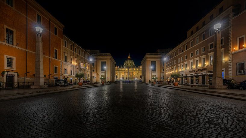 Via della Conciliazione to St. Peter's Basilica by Rene Siebring