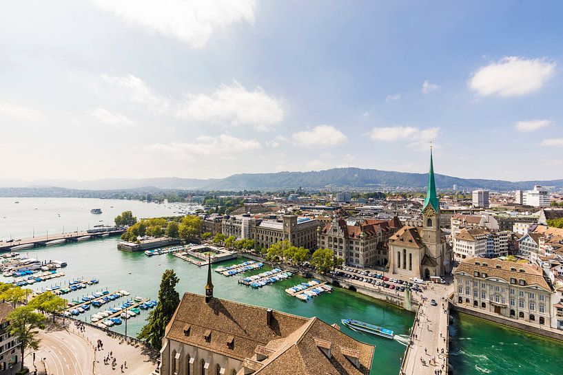 Zürich aan het meer van Zürich van Werner Dieterich
