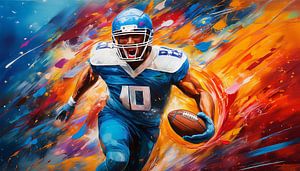 Football mit Helm