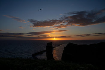 Helgoland bei Sonnenuntergang