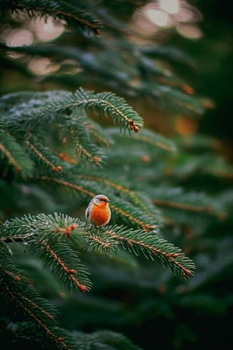 Robin dans les arbres